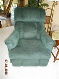 Green recliner chair