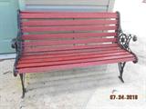 Wrought iron / wood bench