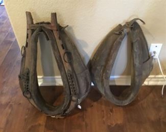 Vintage leather horse collar
