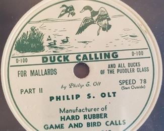 Duck calling record