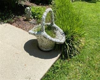 Concrete Flower Basket