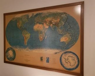 Large world map Price 30.00