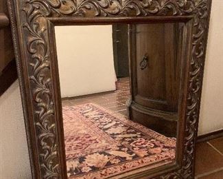 Vintage wood mirror (23”W x 26”H) - $75 or best offer