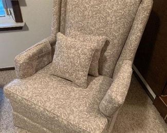 Upholstered armchair (30”W x 27”D x 35”H) - $200 or best offer