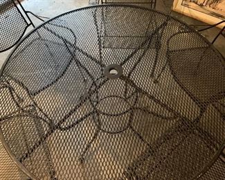 Patio set with five chairs (48”W) - $250 or best offer