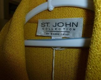 Canary yellow St. John jacket  size 10.