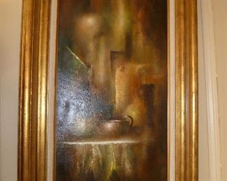 Signed listed  MCM oil by B. Tapia.  Great condition.