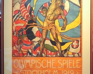 Ollie Hjortzberg (Swedish 1872-1959) Olympische Spiele, Olympic Games, Stockholm, 1912