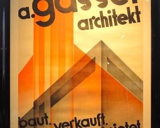 Hans Handschin (German, 20thc.) A. Gasser Arkitekt, 1934
