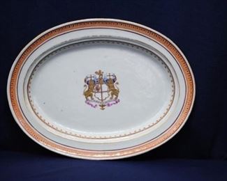 Chinese Export Armorial Platter, East India Company