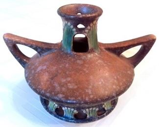 Roseville Pottery Vase, Ferella Pattern