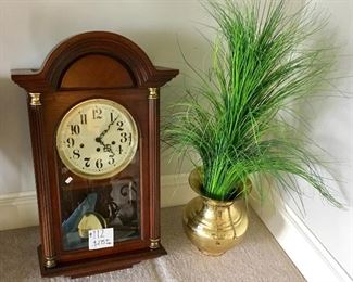 Excellent working Howard Miller triple chime wall Clock.