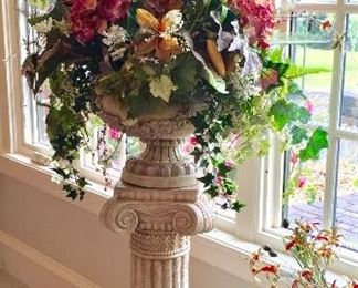 LARGE Pedestal and Floral arrangement.