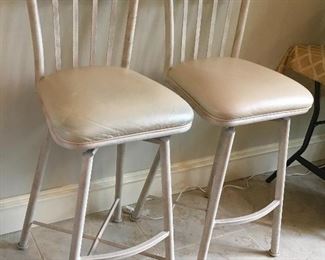pair of modern bar stools.