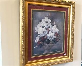 Floral Gold Gilt Wall art.