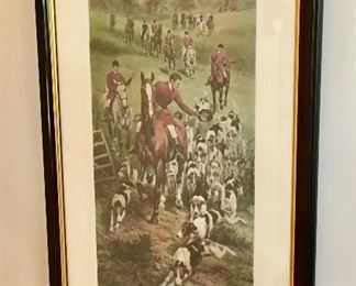 English Fox hunter print