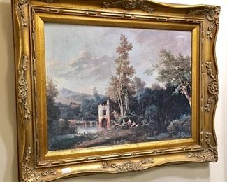 Vintage Gold Gilt Oil Painting