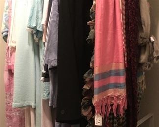 Scarfs and more Ladies clothing items.