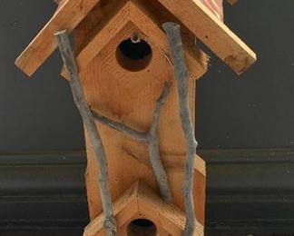 Wood & Copper Bird House.