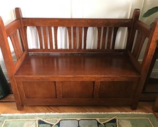 Stickley Storage Bench - 48"W x 18"D x 37"H $750