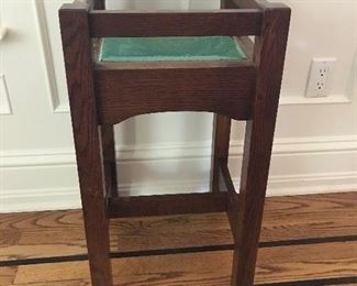 Stickley Plant Stand - 14.5"W x 14.5"D x 26.5"H - Some Water Damage $375