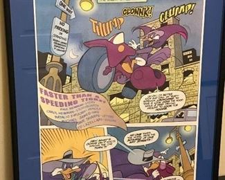 Darkwing Duck Framed Art - 14.5" x 18.5" $18 (orig. $25)
