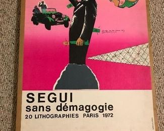 Unframed SEGUI Lithographs - 20" x 25" - All Signed & Numbered 45/100 - Some Foxing (Box Shown Above, 13 total) $450/set