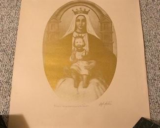 Rolando Peña Madonna Parody Unframed Litho - 1/30 - 22"W x 30"H $56 (orig. $75)