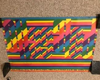 Rogelio Polesello Poster - Signed, Unframed - 43" x 28" - Some Edge Tears $108  (orig. $144)