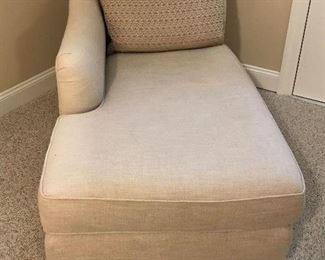 Baker Upholstered Chaise (1 of 2) -33"W x 66"L x 32"H - Pulls in Fabric from Cat $175