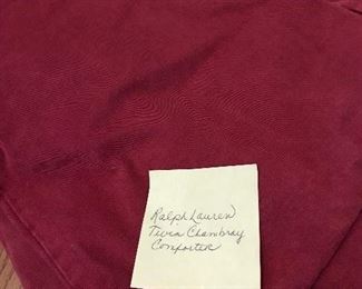 Ralph Lauren Burgundy Chambray Twin Comforter $15 (orig. $20)