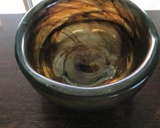 Handblown Glass Bowl - 7" diam., 3.5"H $48 (orig. $65)