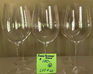 Lot #60 - Riedel 6 pc. Bordeaux Grand $150