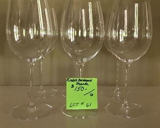 Lot 61- 6 pc. Riedel Bordeaux Grand $150