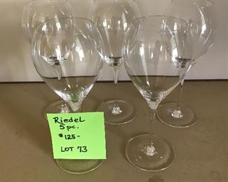 Lot 73- Riedel 5 pieces- $93 (orig. $125)