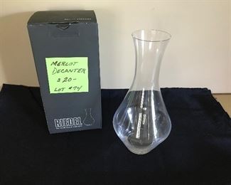 Lot 74- Riedel merlot decanter $15 (orig. $20)