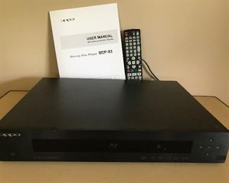 Oppo BDP-93 BlueRay Player with remote $100