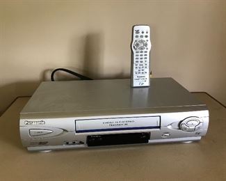 Panasonic VHS Player with remote $15 (orig. $20)