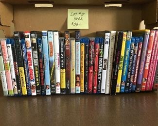 Lot 5 - DVD and BlueRay assortment $35