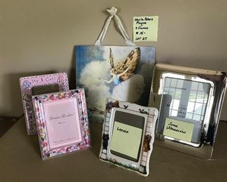 Lot 27- Marta Paters plaque, 4 frames, 1 Lenox $11 (orig. $15)