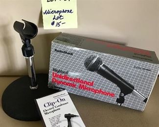 Lot 31 - microphone lot $20