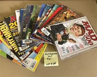 Lot 34- Mad Magazines 18 ct. $11 (orig. $15)