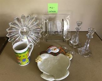 Lot 56- glass etc. $9 (orig. $12)