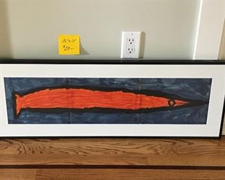 Primitive art piece #1, 36’ X 13”, $20 
