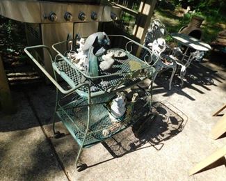Wrought Iron Tea Cart