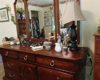 Mahogany Dresser and Mirror