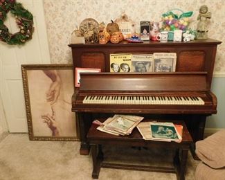 Vintage Piano and Bench