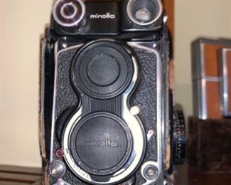 Vintage Minolta Camera Autocard Citizen- MVL 75mm Rokkor lens. Cameras are untested & are not guaranteed.