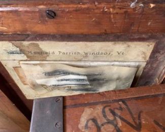 Maxfield Parrish Antique wooden canvas box's.