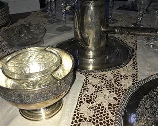 vintage silverware, sterling and silver plated